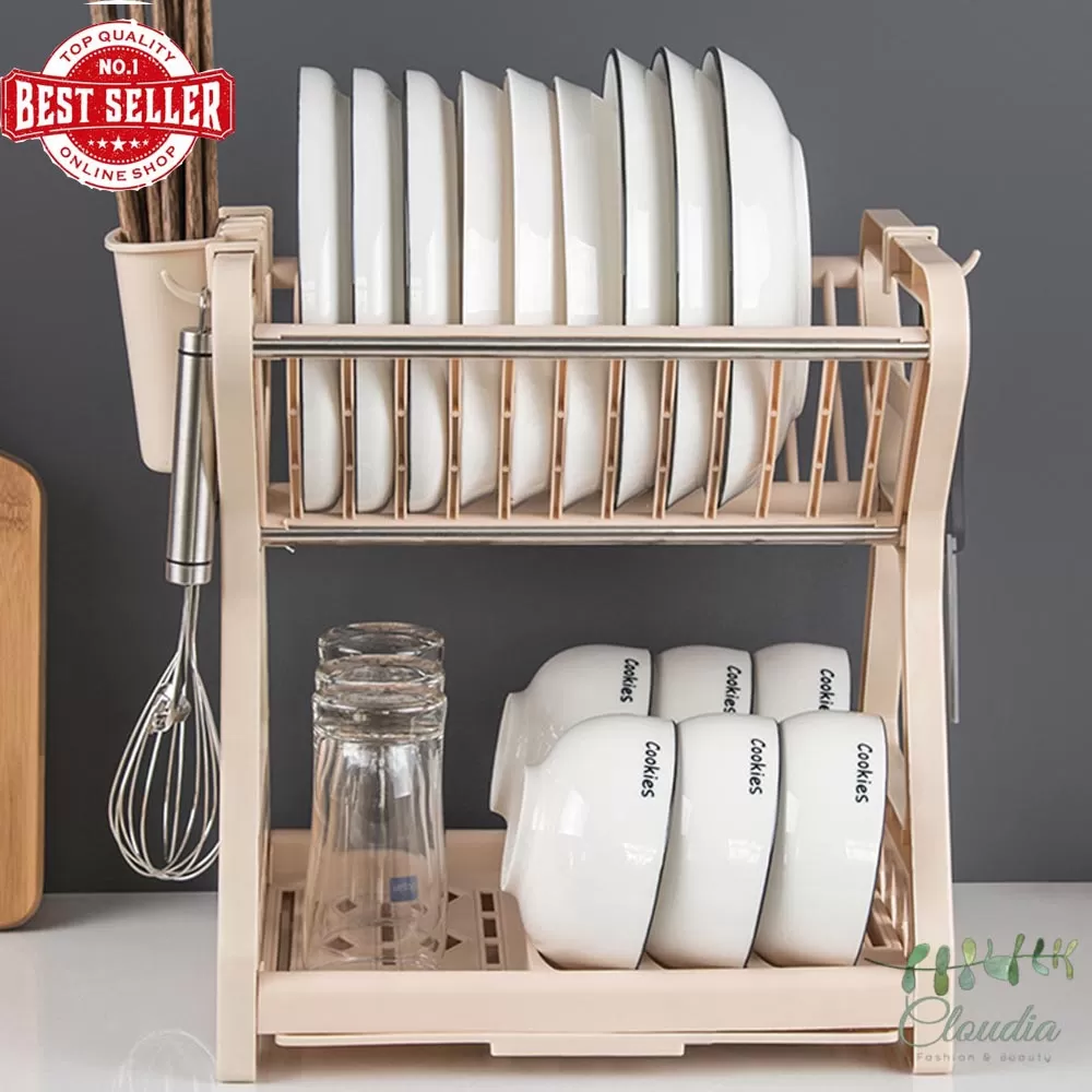 Claudia Household Dish Drying Rack Multifunctional Double-Layer - image 4