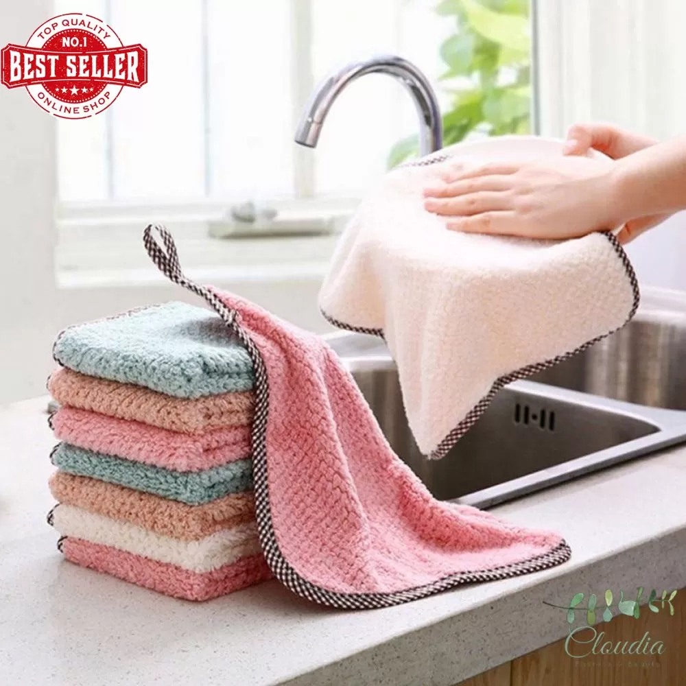 Generic Microfiber Dish Towel Absorbent Cleaning