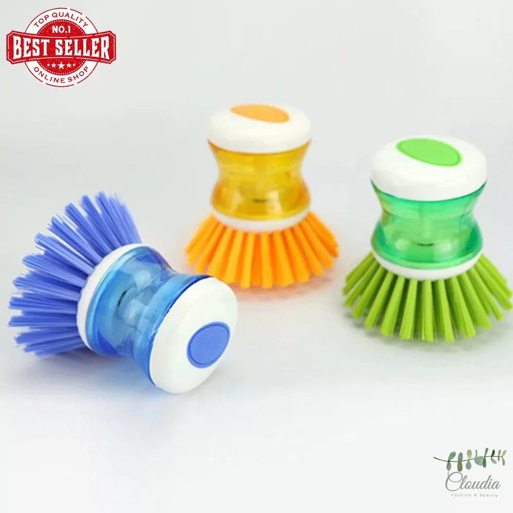 Claudia Kitchen Dish Brush with Soap Dispenser