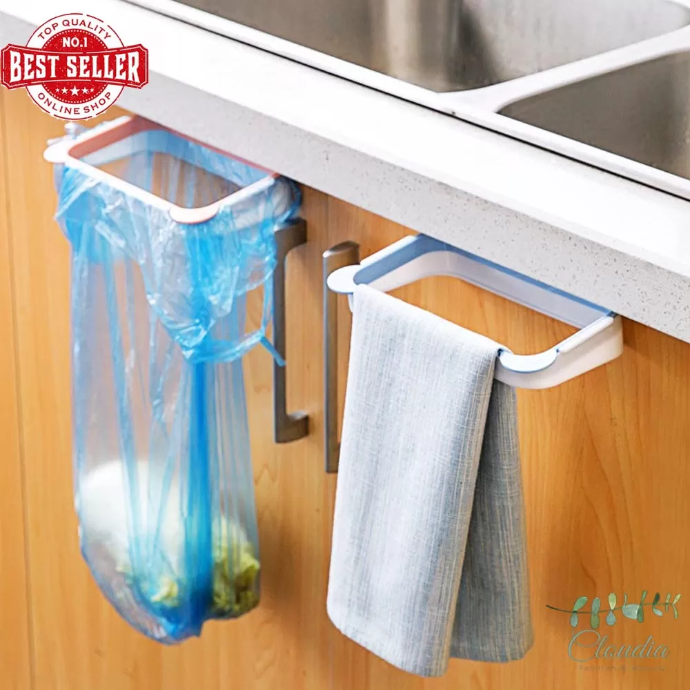 Generic Kitchen Plastic Garbage Bag Rack Holder