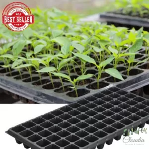 Generic 72 Holes Thick Black Seedling Tray 10 Pcs