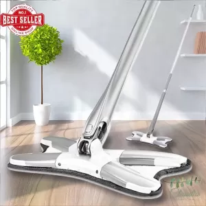 Generic X-Type Flat Floor Mop with Replaceable Heads