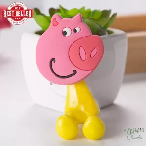 Claudia Piggy Wall Mounted Storage Toothbrush Holder