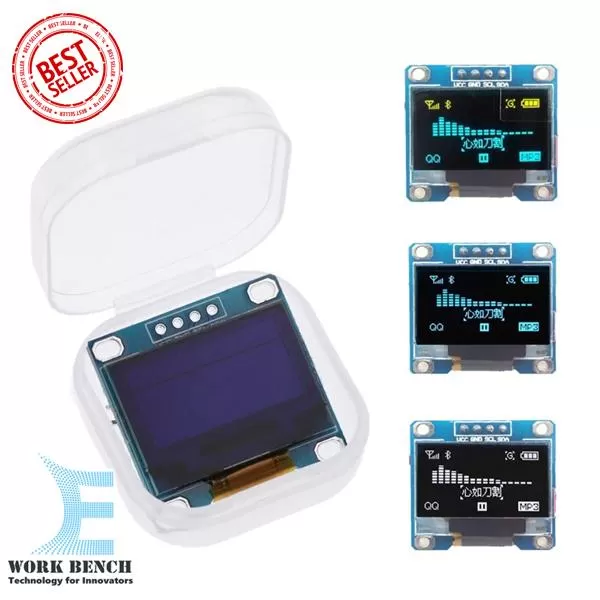 Generic 0.96" IIC OLED Display Module 128x64 Yellow Blue