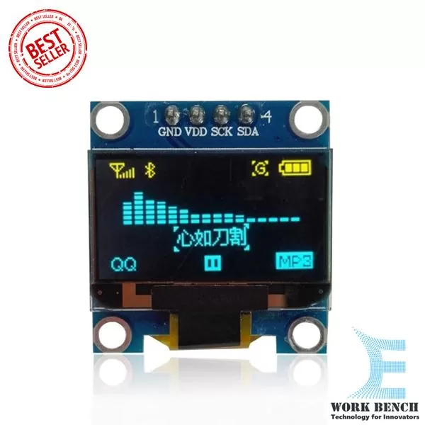 Generic 0.96" IIC OLED Display Module 128x64 Yellow Blue - image 2