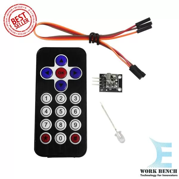 Generic HX1838 IR Receiver Module Wireless Remote Control - image 1