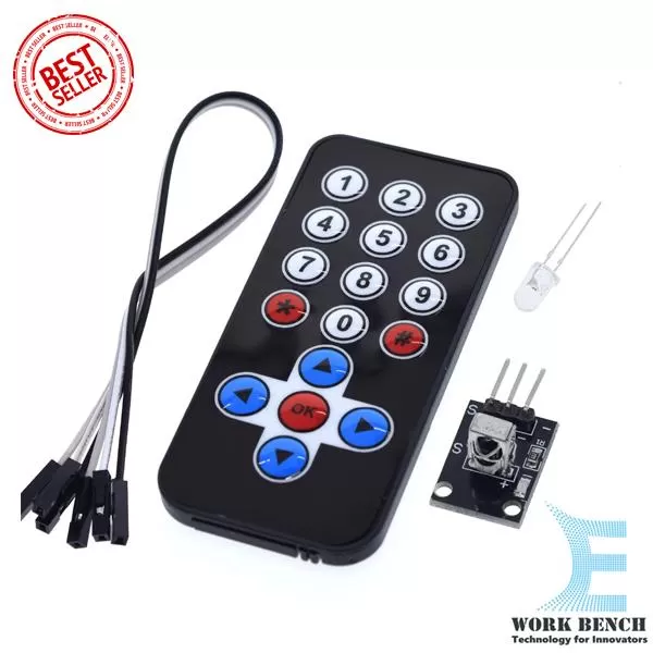 Generic HX1838 IR Receiver Module Wireless Remote Control - image 2
