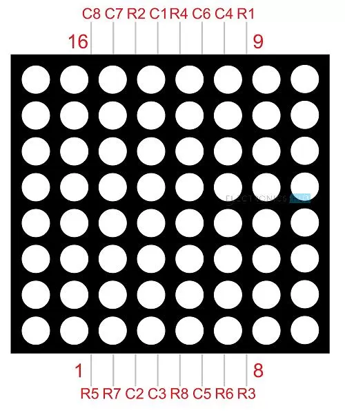 Generic 8x8 LED Matrix Bright Red Dot Module - image 3