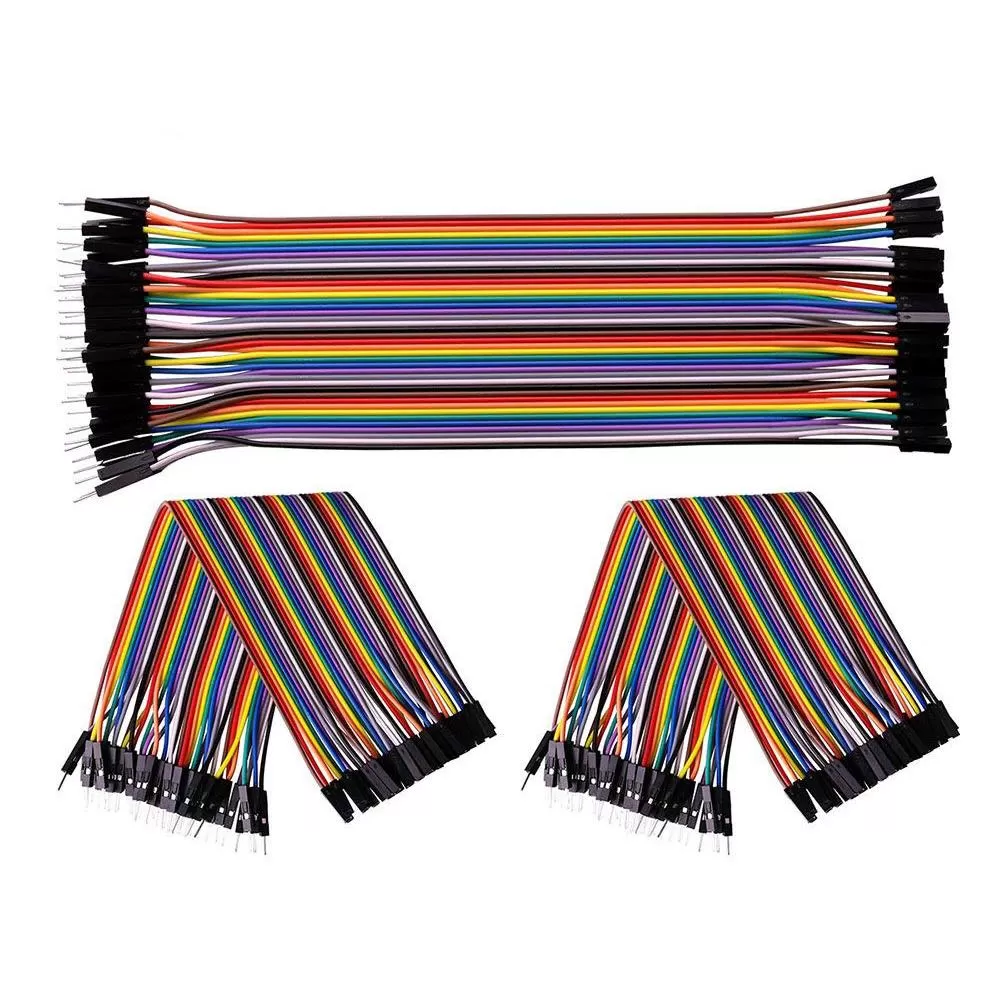 Generic 20cm Male-Male Color Dupont Jumper Cable 40 Pcs