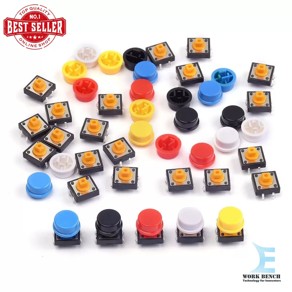 Generic 12x12x7.3mm Momentary Tactile Push Button Switch - image 2