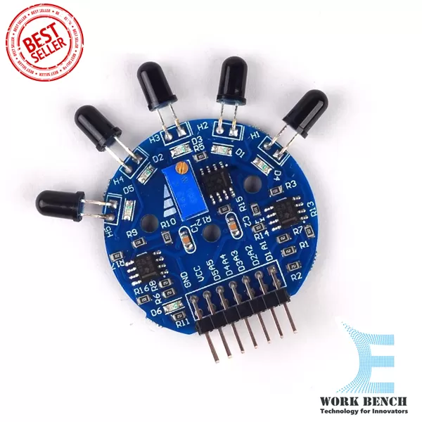 Generic 5 Way Flame Sensor Module Digital Analog Signal