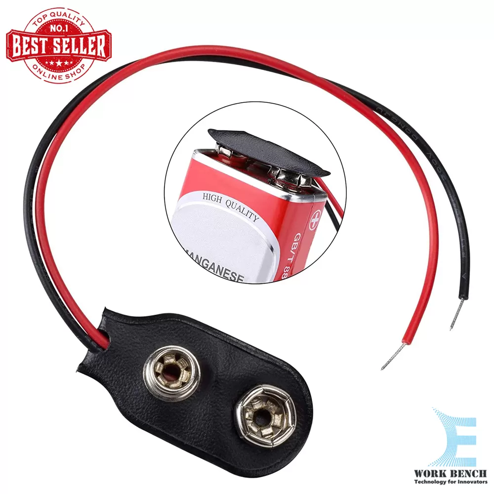 Generic 9V Battery Connector Snap DC Clip Male Line Adapter - image 2