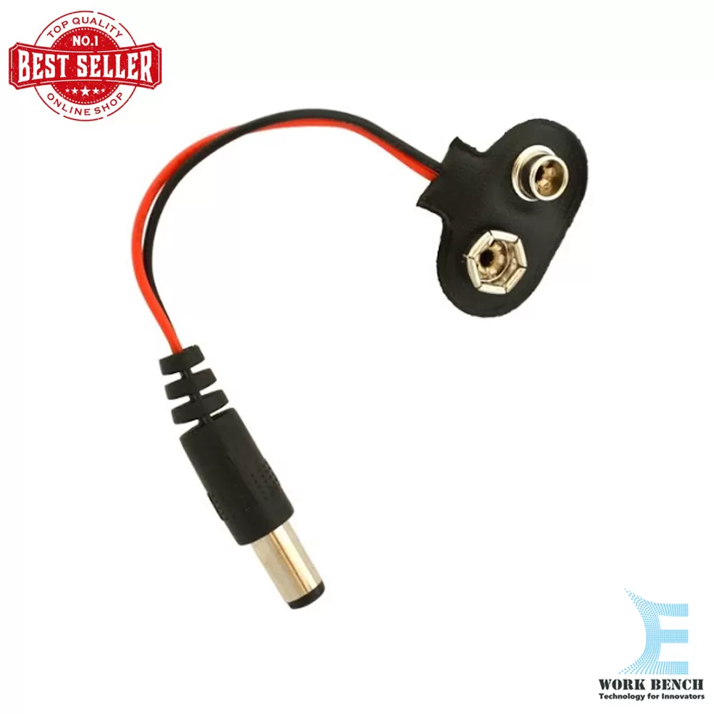 Generic Experimental 9V Battery Snap Power Cable