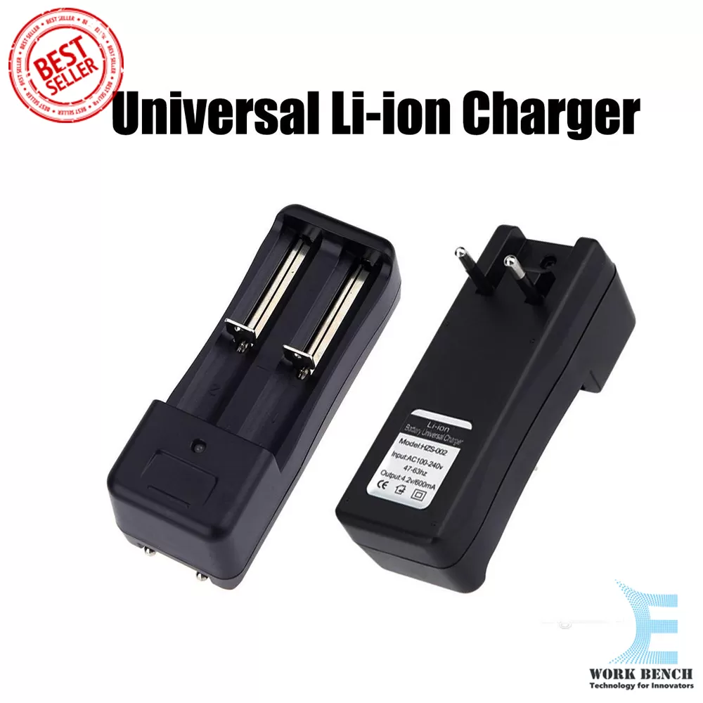 Generic Dual 18650 Universal Li-Ion Charger Black - image 2