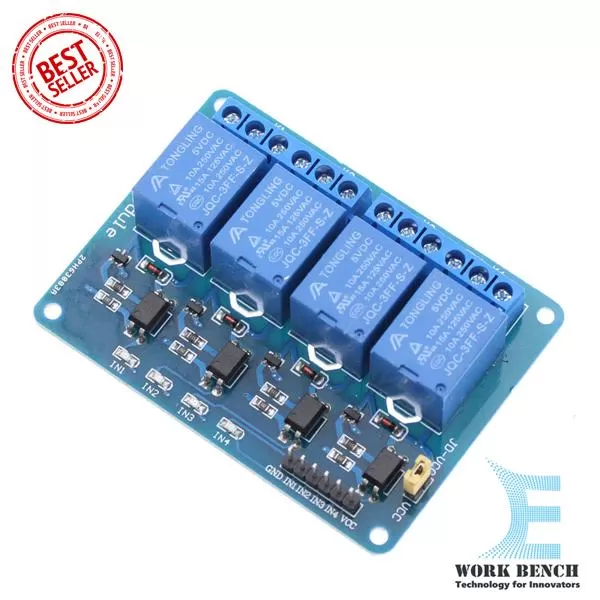 Generic 4 Channel Relay Module Control Board