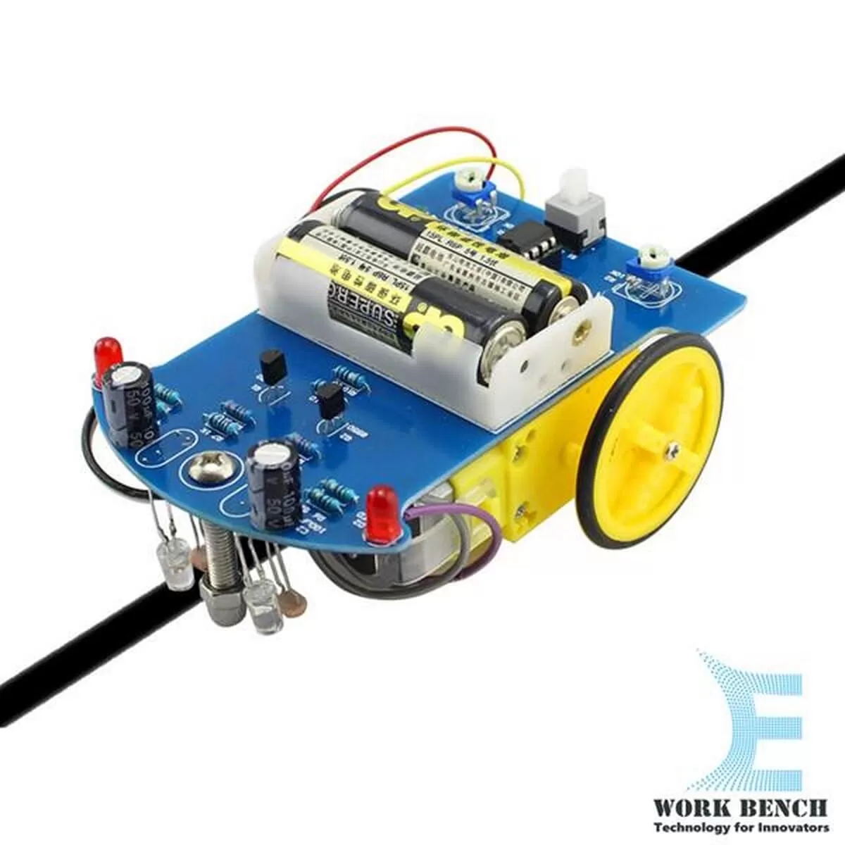 Generic D2-1 Intelligent Tracking Line Smart Car Kit - image 1