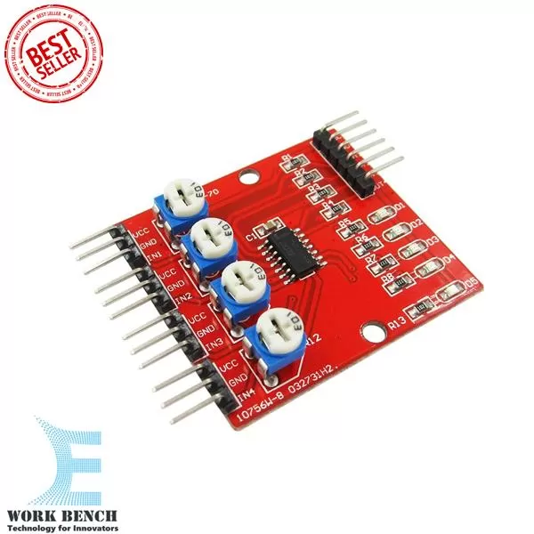 Four Way 4 Channel Infrared Detector Tracking Line Obstacle - image 3