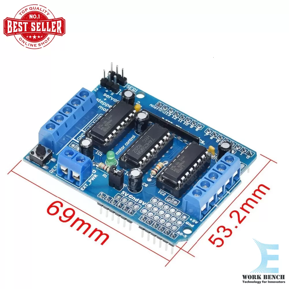 Generic L293D Motor Drive Shield Dual Control Arduino - image 2