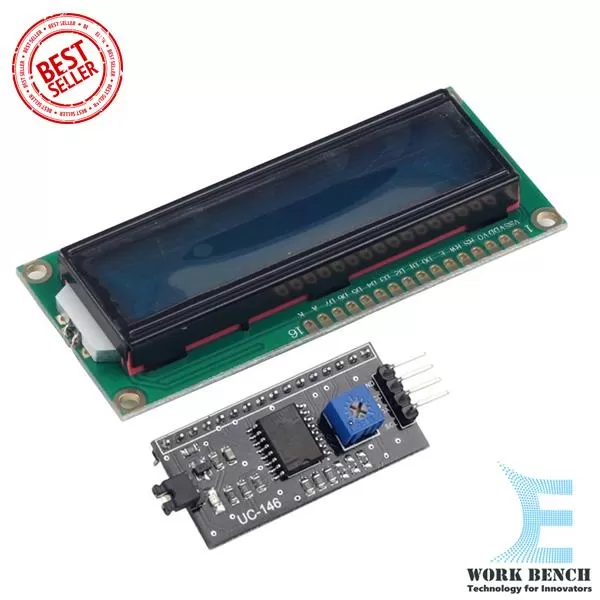 Generic Lcd1602 Module Blue Screen I2C Display
