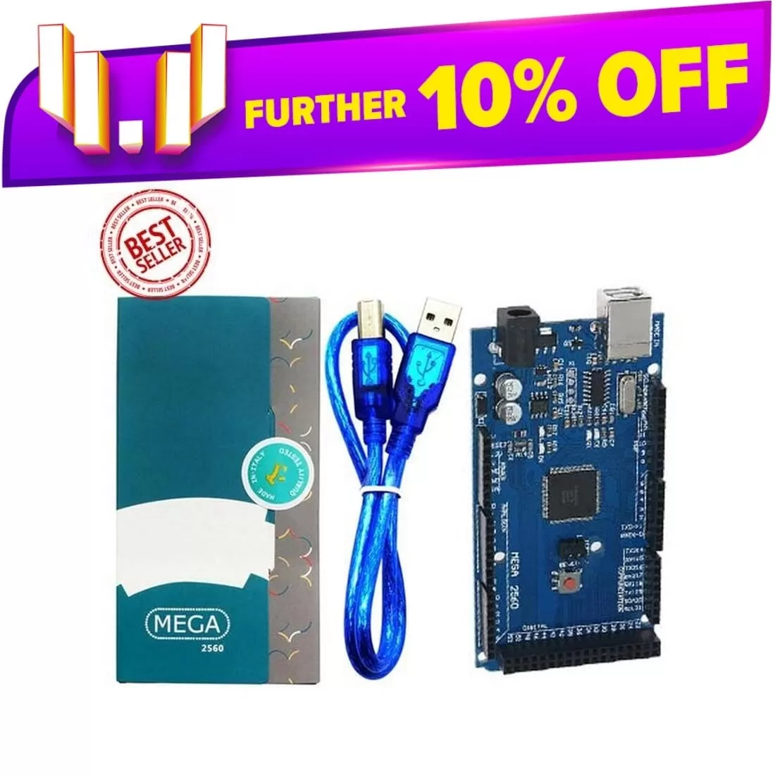 Mega 2560 R3 Board USB Cable ATmega 2560 R3