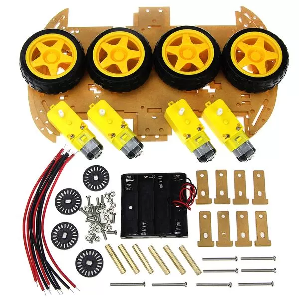 Generic 4WD Smart Robot Car Chassis Kit with Speed Encoder - image 2