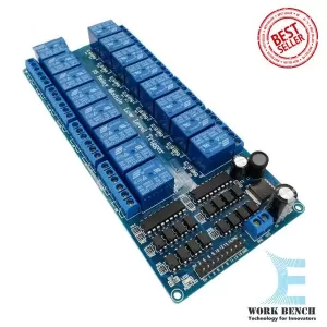 Generic 16 Channel Relay Optocoupler Protection LM2596