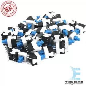 Generic 8x8mm Blue Cap Self-Locking Square Button Switch
