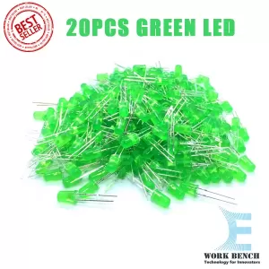 Generic 20Pcs 5Mm LED Diode Assorted Kit Light Green