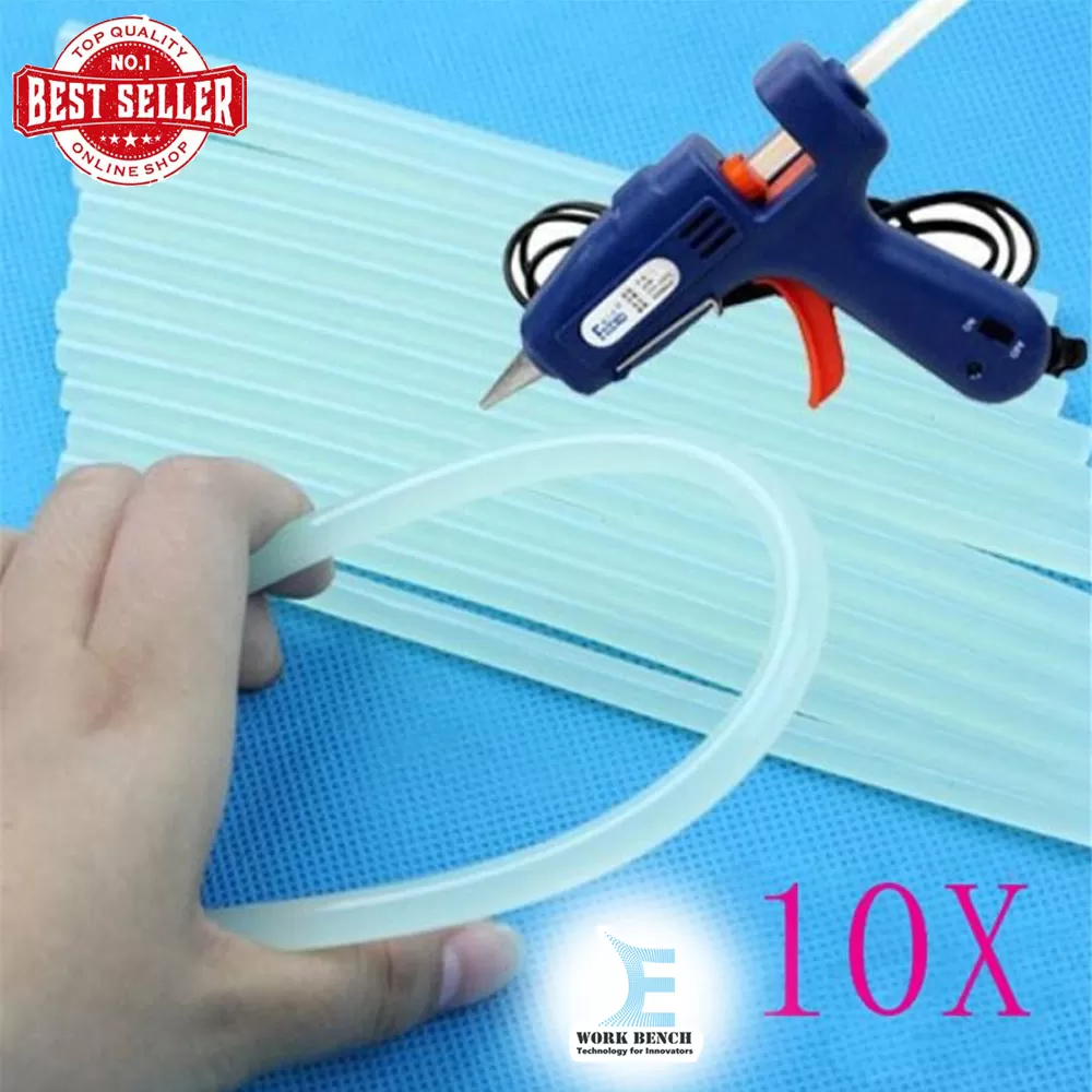 Generic Mini Hot Glue Sticks 10Pcs Adhesive Melt