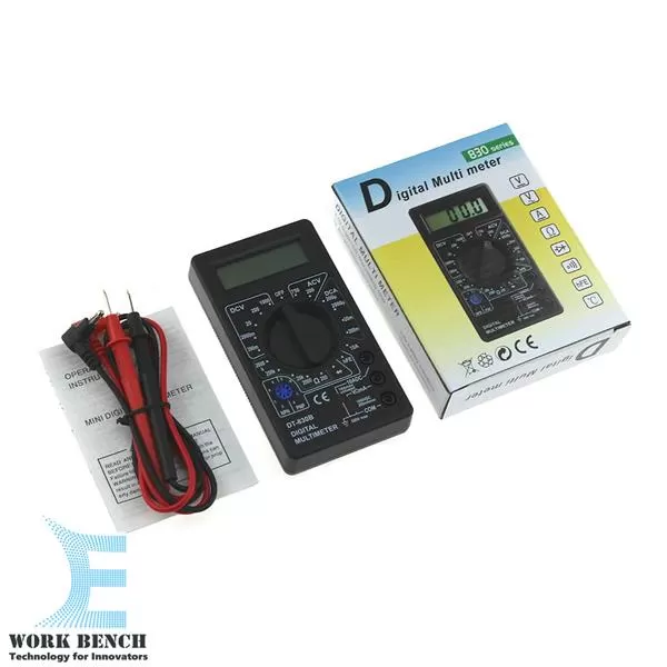 Yellow Dt830B AC/DC LCD Digital Multimeter - image 3