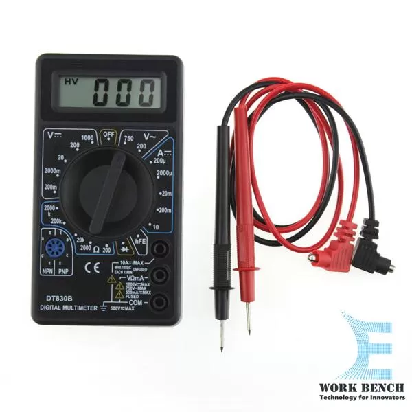 Yellow Dt830B AC/DC LCD Digital Multimeter - image 4