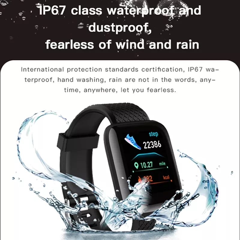 Generic 116+ Bluetooth Sports Fitness Tracker Watch - image 2