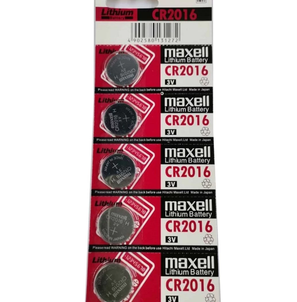 Maxell CR2016 Lithium Battery 3V 5pcs