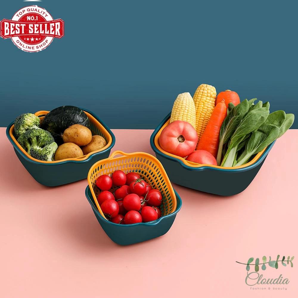 Generic Drain Basket Multifunctional Double-Layer
