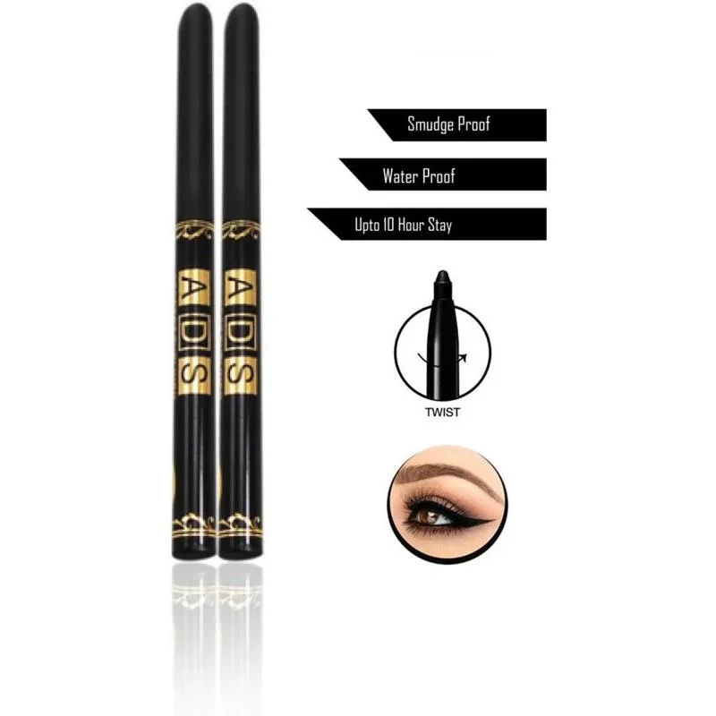 ADS Perfect Twist Black Pencil Eyeliner Waterproof - image 2