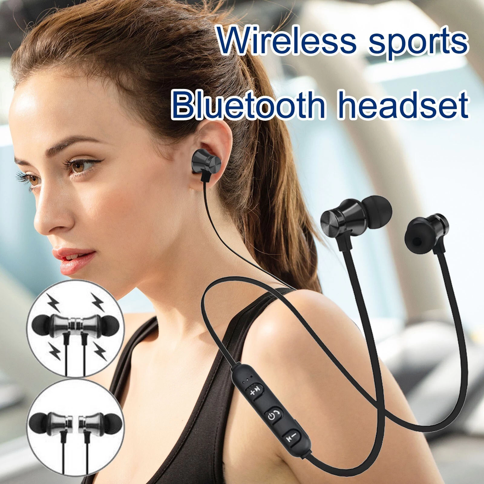 Generic Bluetooth Wireless Sports Neckband Headset - image 5