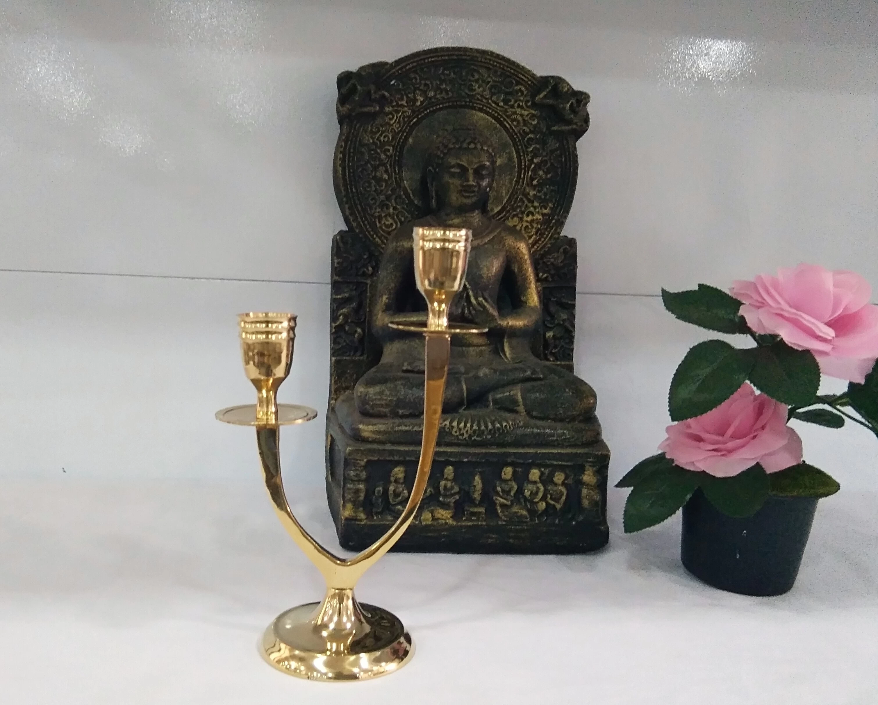 Generic Brass Candle Holder - image 2