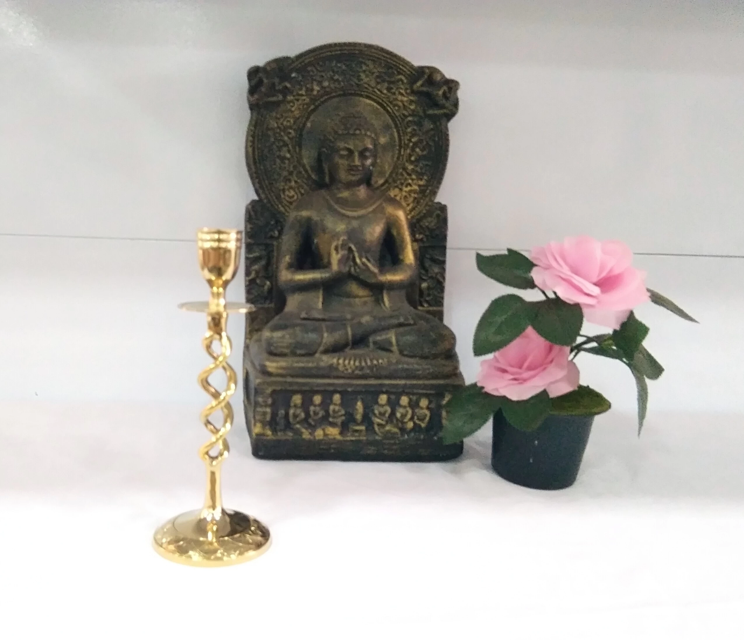 Amali Candle Holder Brass - image 2