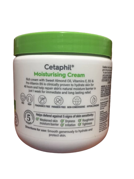 Cetaphil Moisturising Cream 453g Dry Skin face & Body - image 2