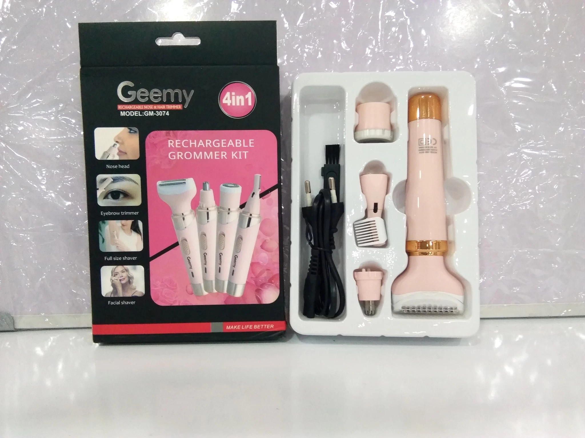 Geemy Groomer Kit Rechargeable 4-in-1