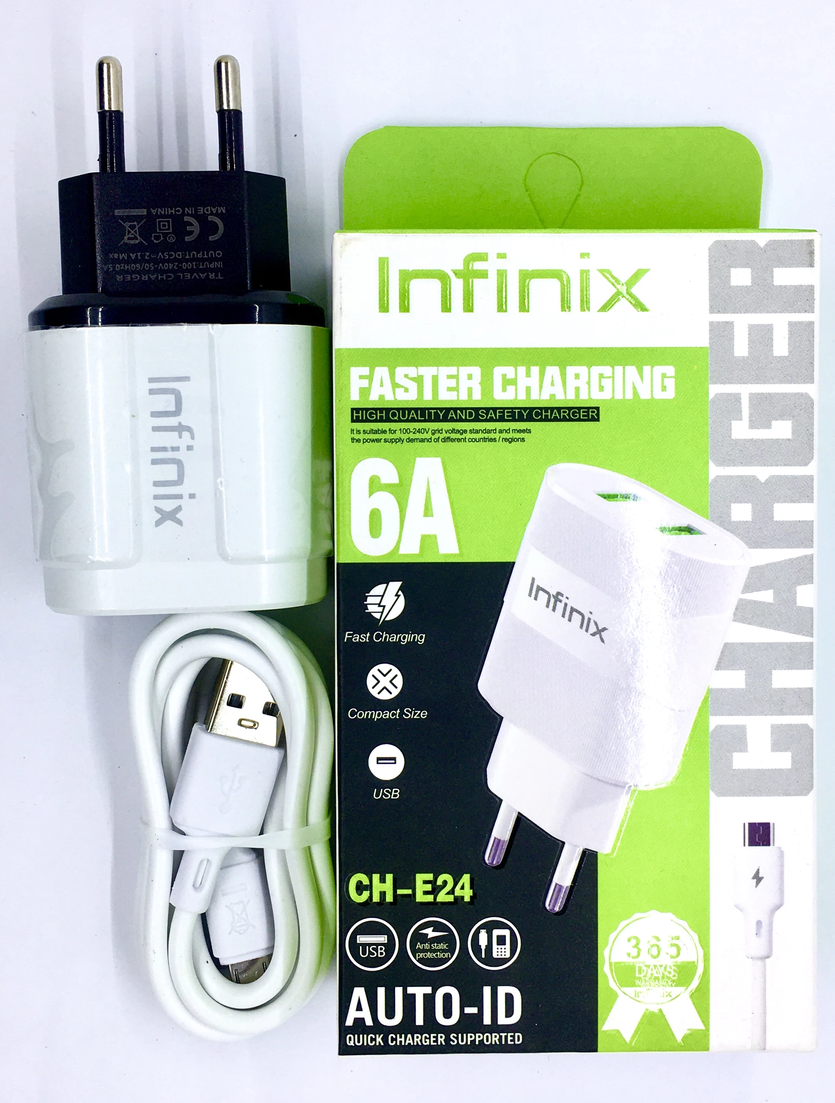 Infinix Fast Charger 6A 2-Port with Cable - image 2
