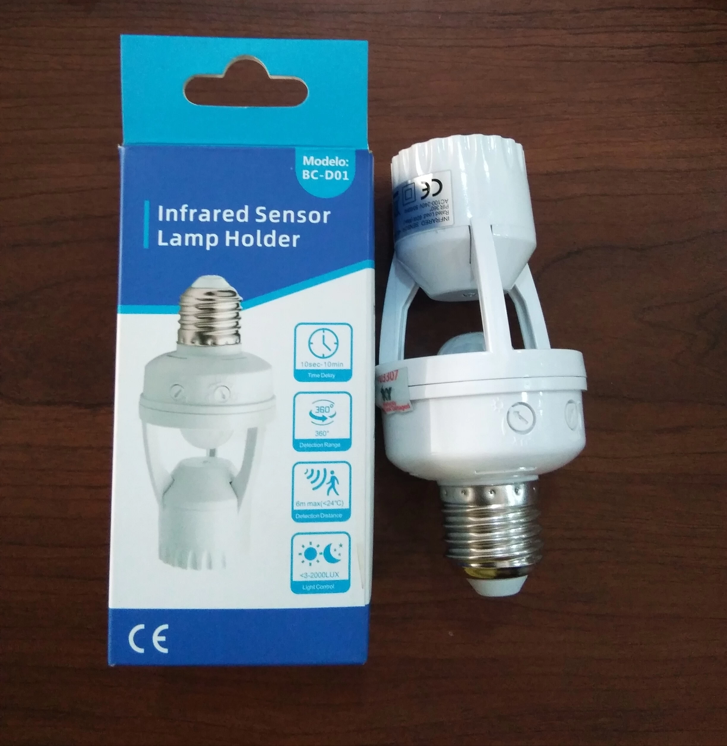 Generic BC-D01 Infrared Sensor Lamp Holder - image 2