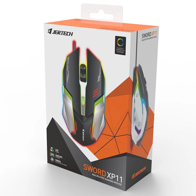 Jertech XP11 3200dpi Colorful Lights Gaming Mouse - image 3