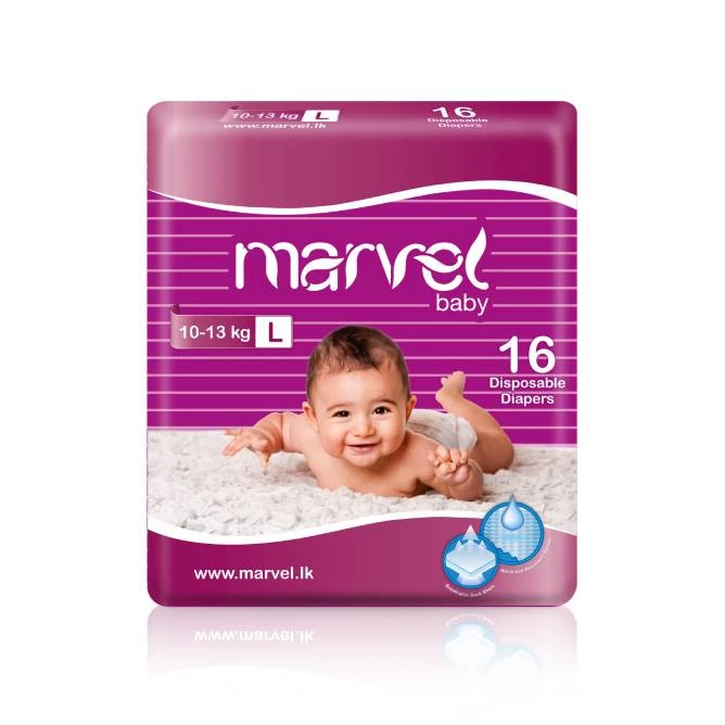 Marvel Baby Diapers 16 Pieces Pack (L)