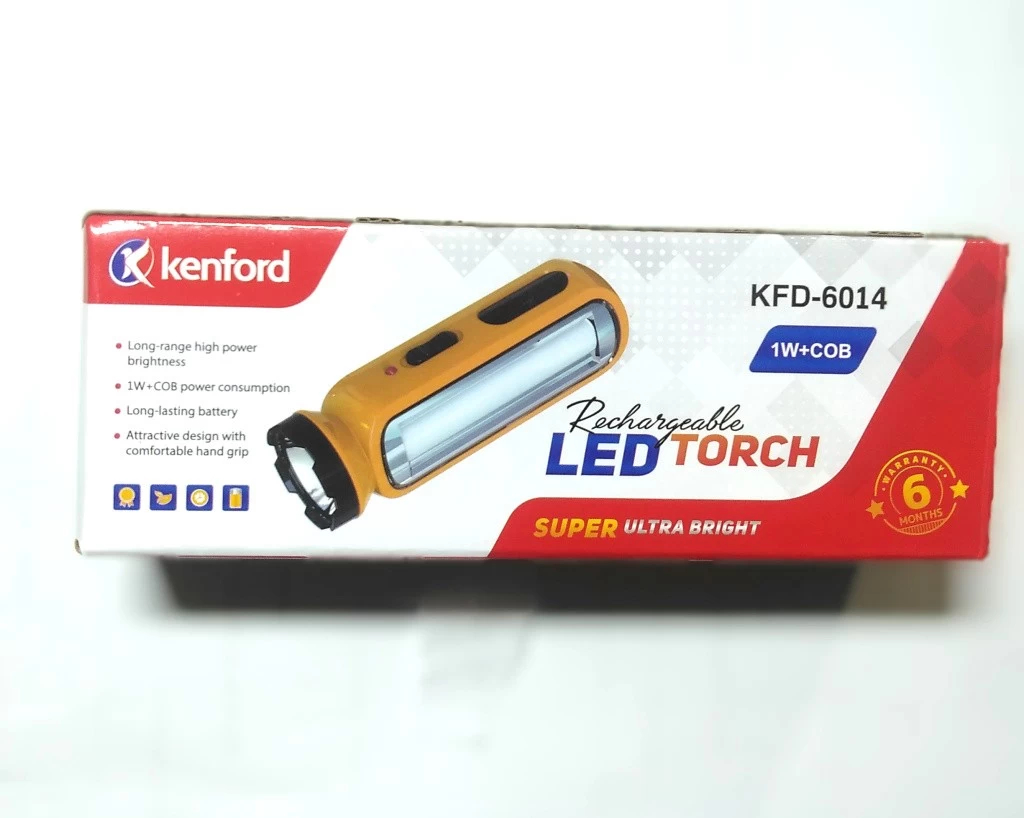 Rechargeable torch 2 in 1 LED light and LED
