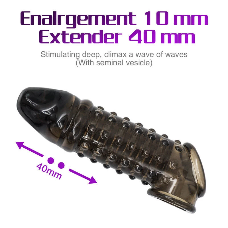 Reusable Flexible Penis Enlarger Extender Delay Ejection - image 11