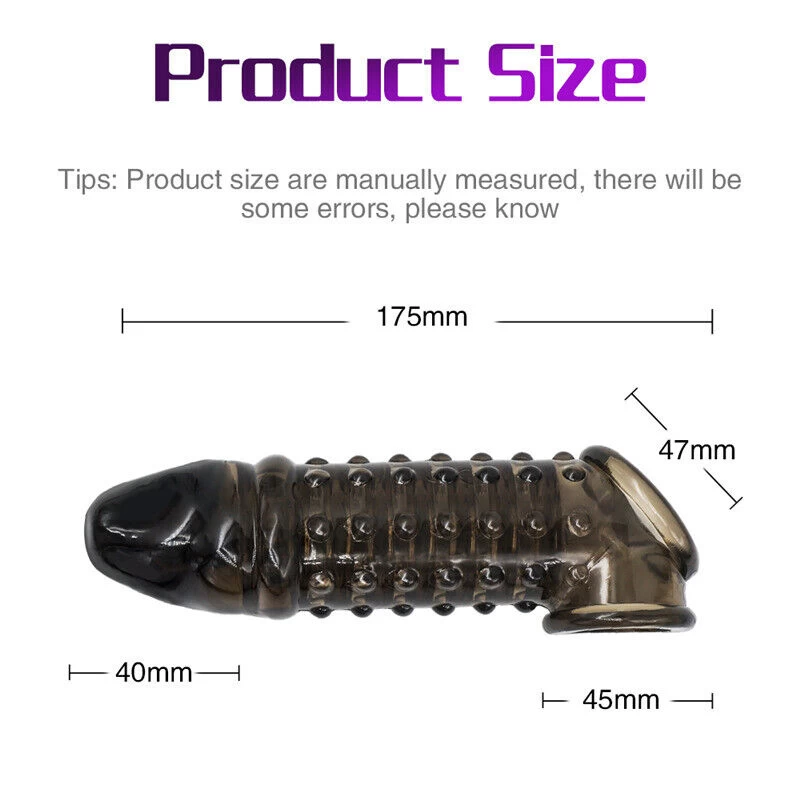Reusable Flexible Penis Enlarger Extender Delay Ejection - image 8