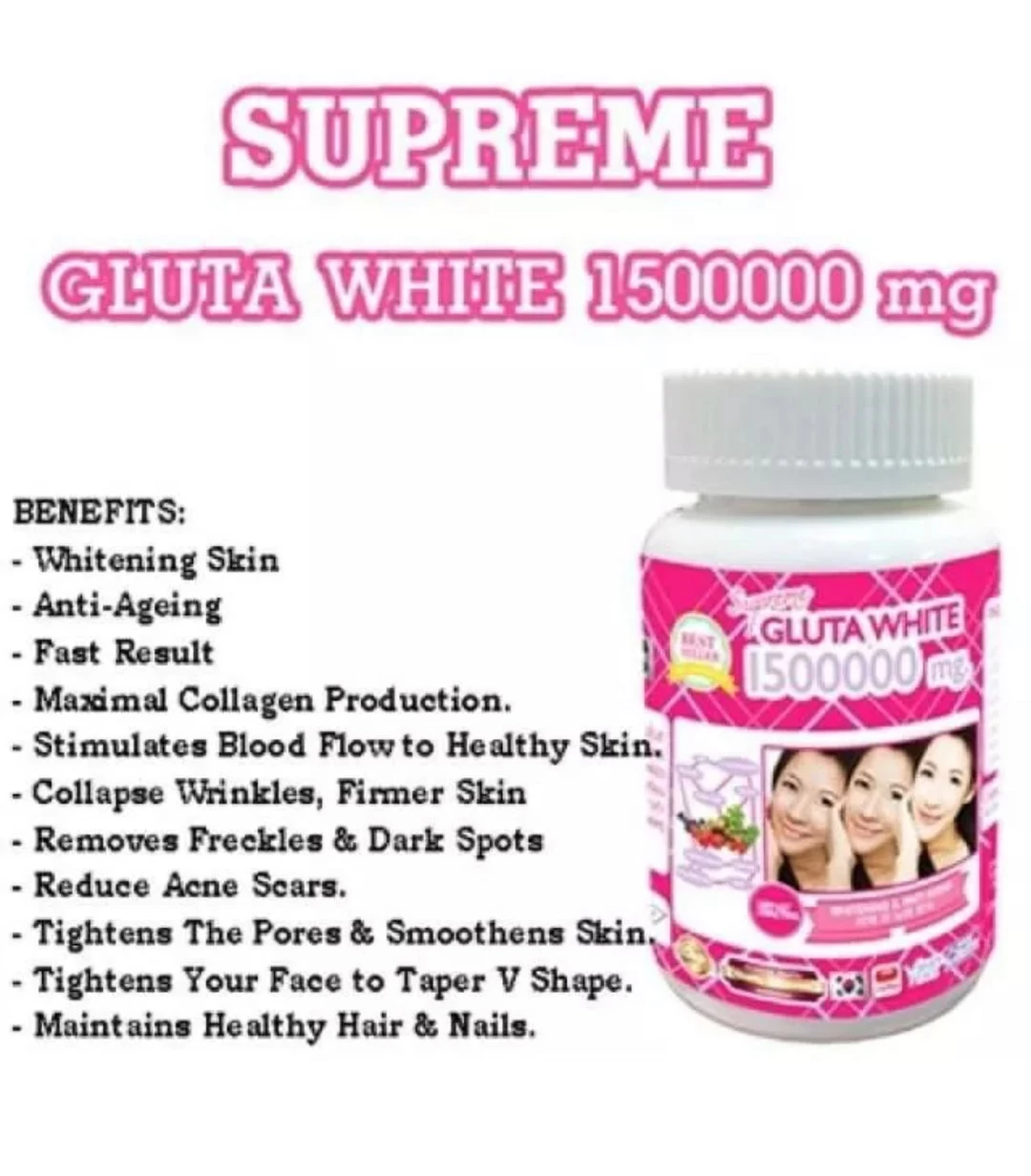 Supreme Gluta White 1500000 mg Anti Aging 30 Softgel - image 3