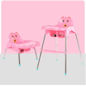 Generic 3 in 1 Kids Baby Feeding Dining Chair Pink