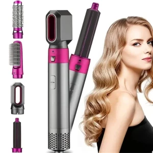 Generic 5 in 1 Hair Comb Set Wet Dry Straightening 3 Temperature